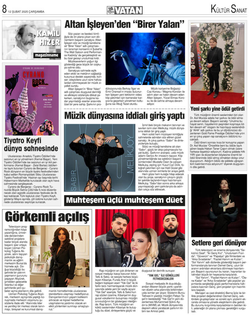 12 subat 2025 renkli